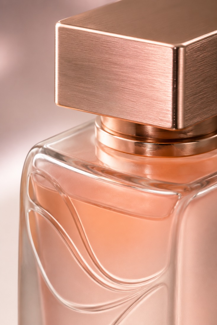 AI-generated perfume feature detail image