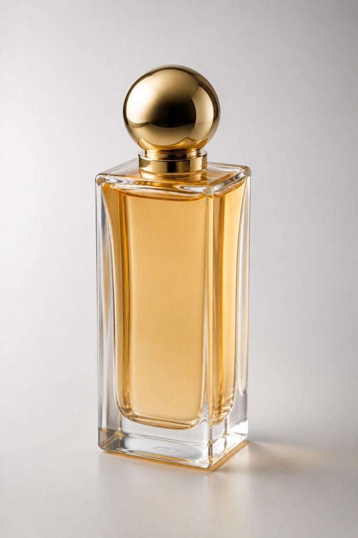 AI-generated Shopify catalog perfume image
